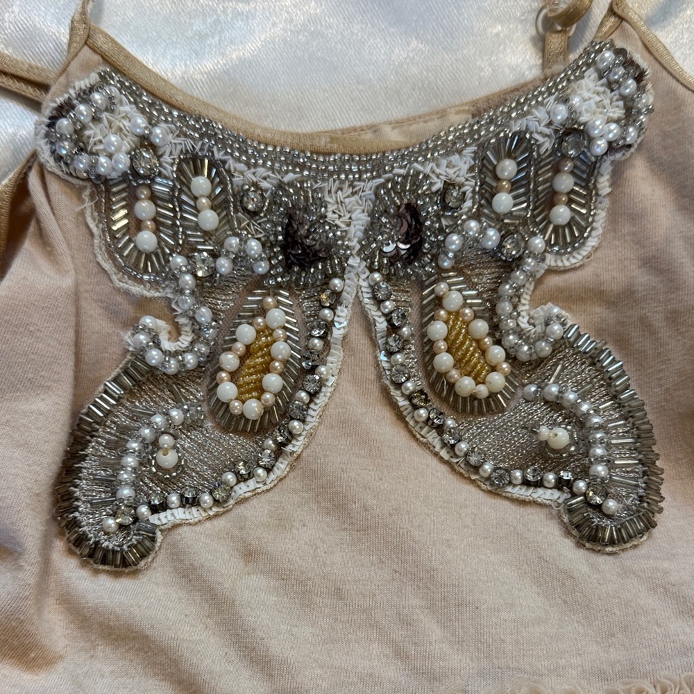Tutu Du Monde Champagne Tulle Dress with Butterfly - Picture 3 of 5